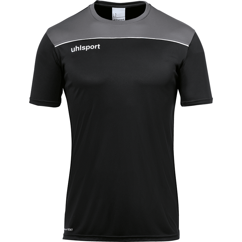 Uhlsport Offense 23 Poly Shirt černá/šedá/bílá UK L Pánské