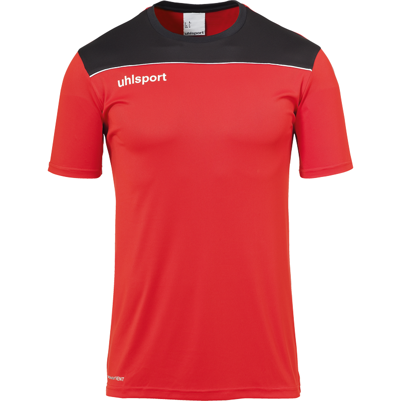 Uhlsport Offense 23 Poly Shirt červená/černá/bílá UK Junior L Dětské