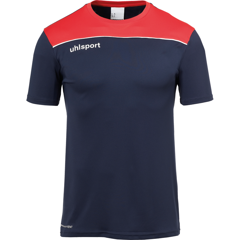 Uhlsport Offense 23 Poly Shirt tmavě modrá/červená/bílá UK XL Pánské