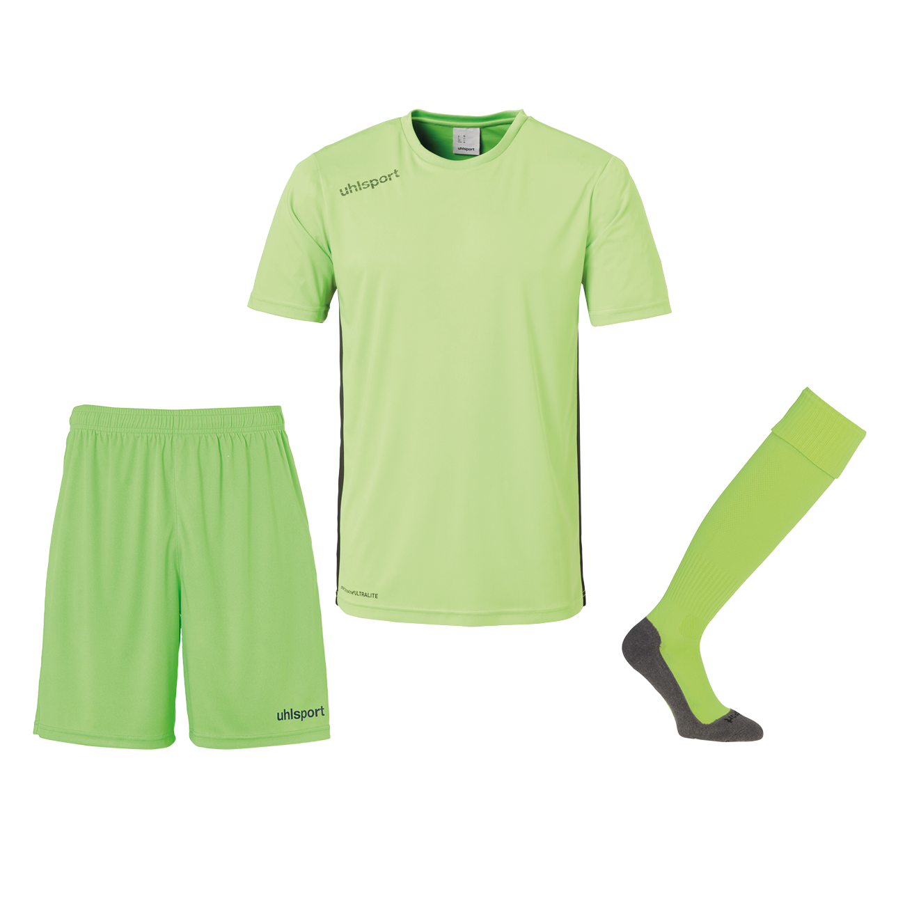 Uhlsport Essential světle zelená/černá UK Junior M Dětské