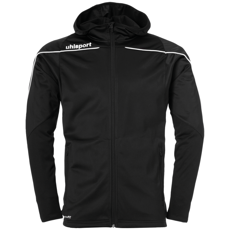 Uhlsport Stream 22 Track Hood Jacket černo/bílá UK S Pánské