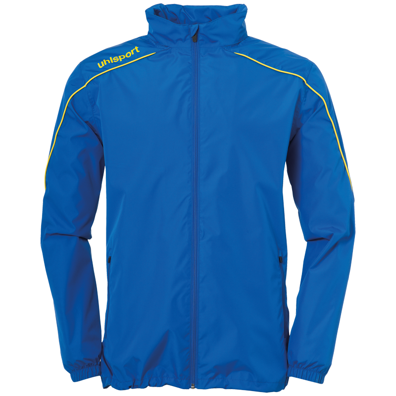Uhlsport Stream 22 All Weather Jacket azurově modrá / žlutá UK Junior L Dětské