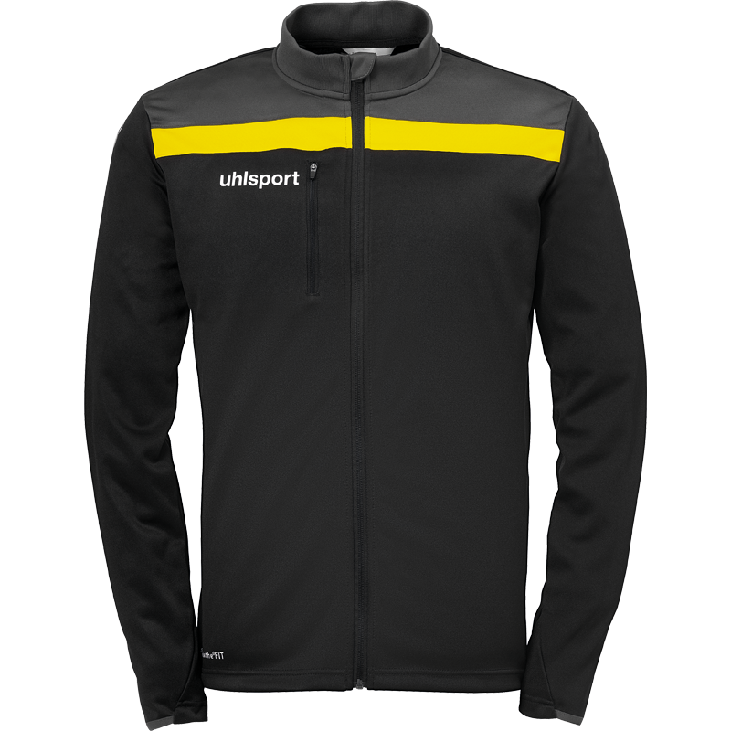 Uhlsport Offense 23 Poly Jacket černá/šedá/žlutá UK XL Pánské