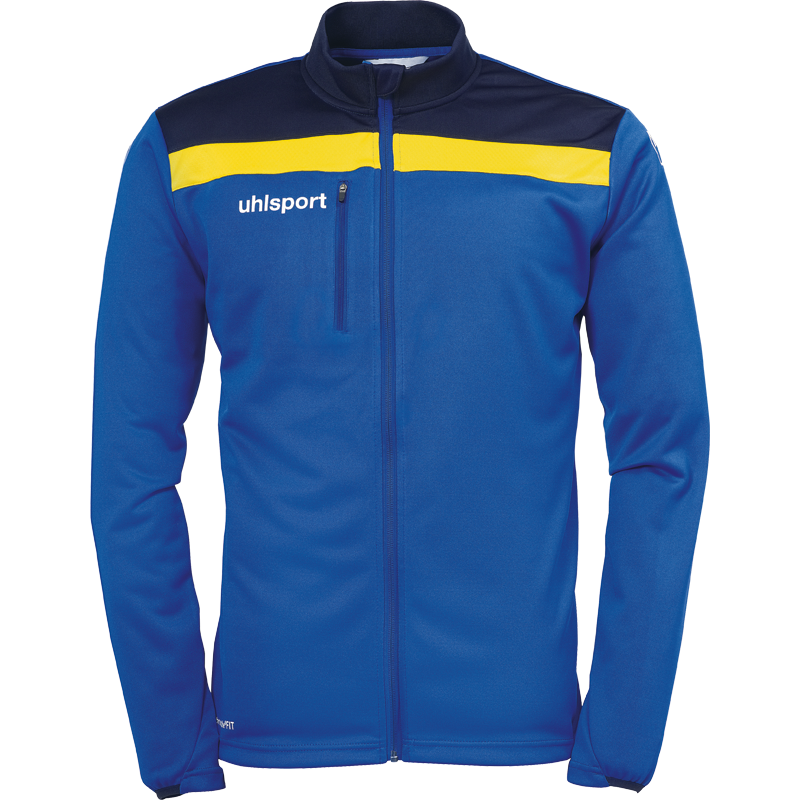 Uhlsport Offense 23 Poly Jacket modrá/tmavě modrá/žlutá UK XL Pánské