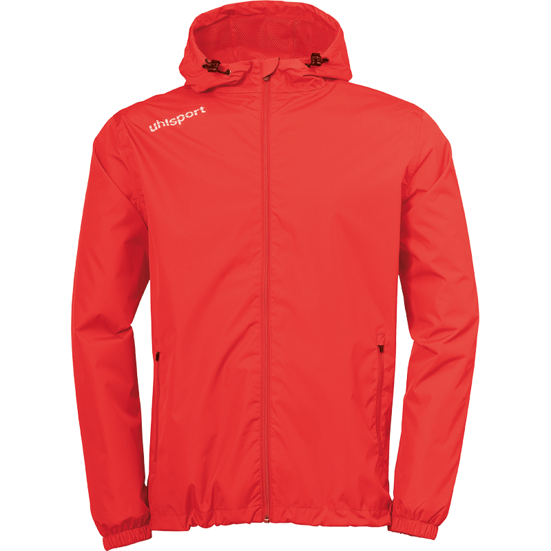 Uhlsport Essential Rain Jacket červená UK Junior XS Dětské