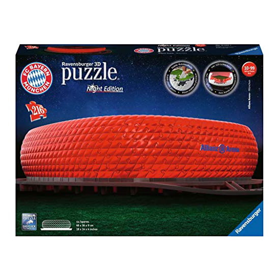 3D Puzzle Allianz Arena (Noční edice) 216 dílků