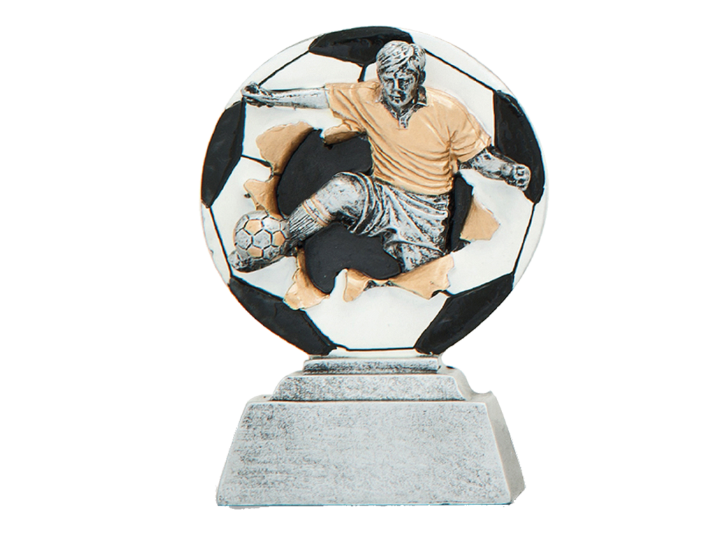 Fotbalová plastika trofej hráč a míč