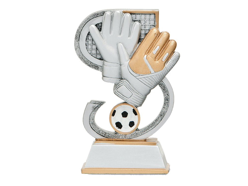 Fotbalová plastika trofej rukavice