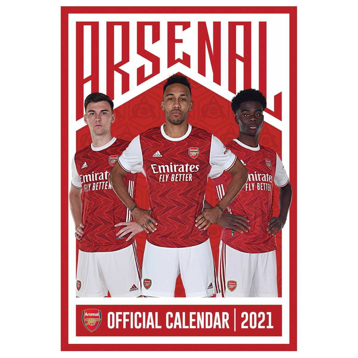 Nástěnný kalendář Arsenal FC 2021