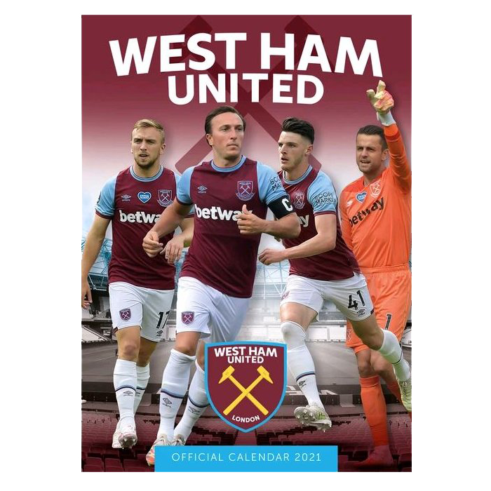 Nástěnný kalendář West Ham United FC 2021