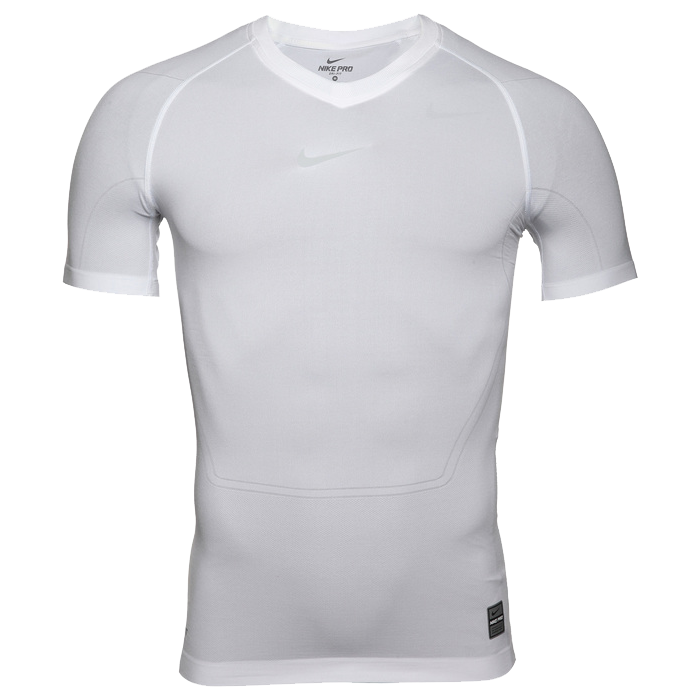 Nike Pro s krátkým rukávem bílá UK XL Pánské