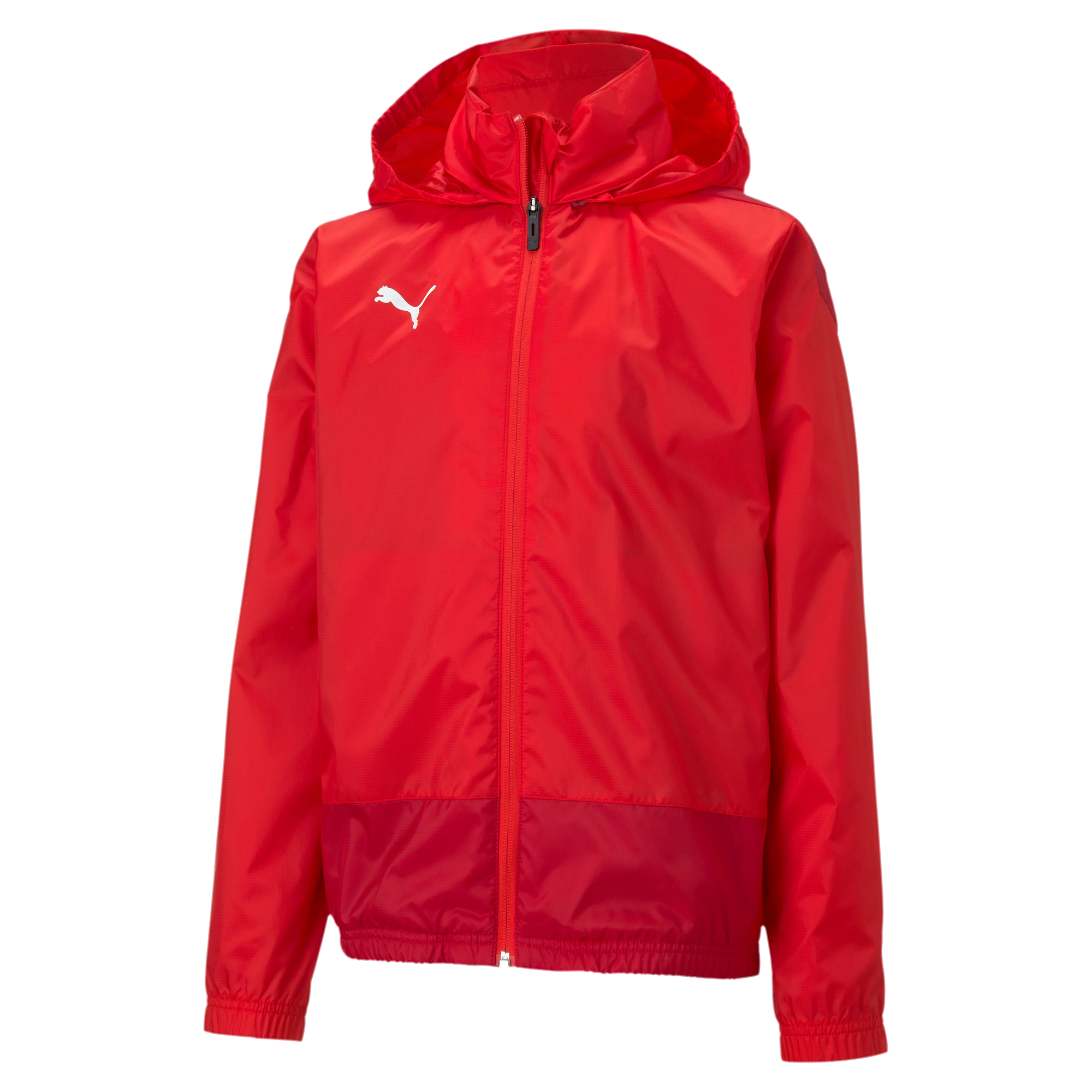 Puma teamGOAL 23 Training Rain Jacket červená/bílá UK Junior XS Dětské