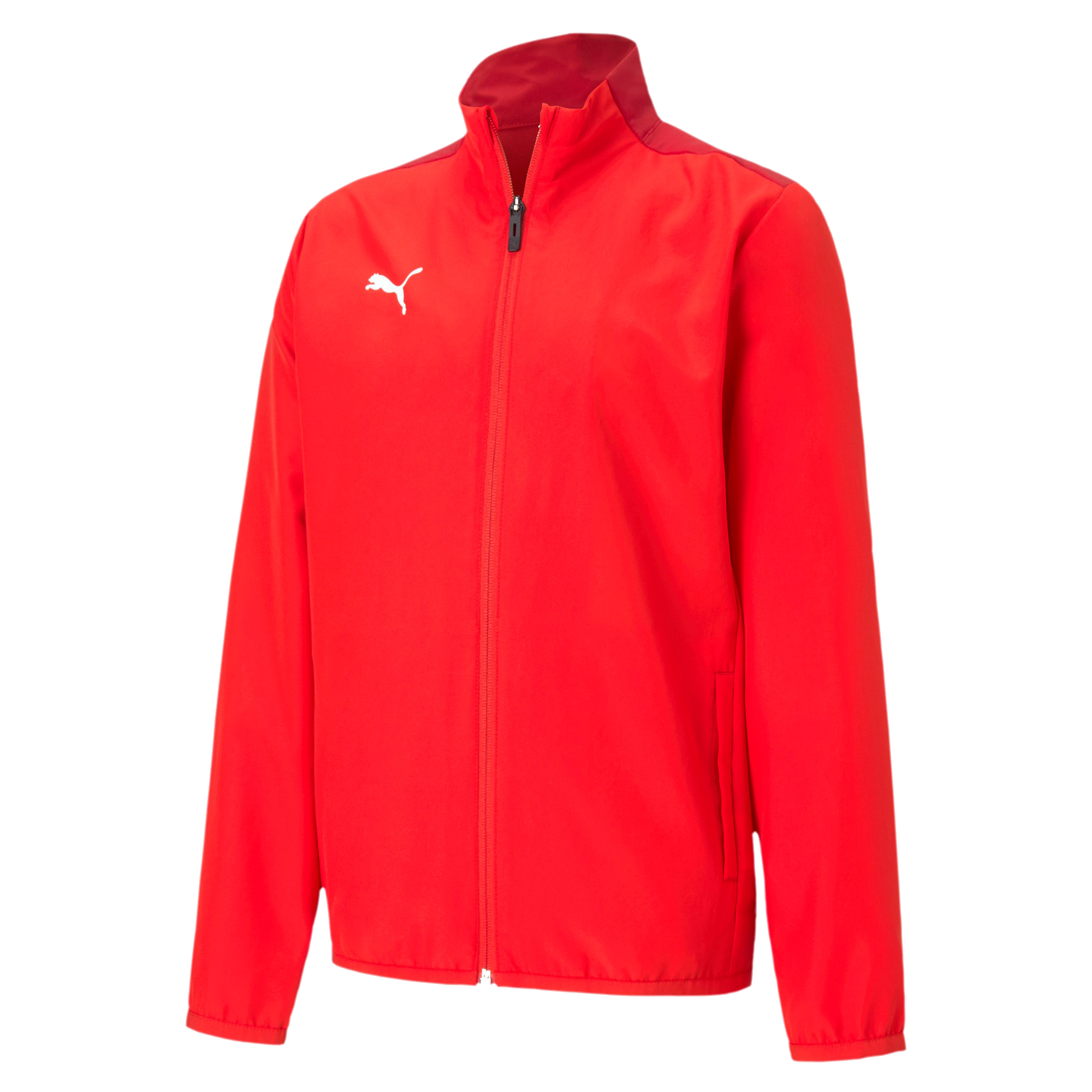 Puma teamGOAL 23 Sideline Jacket červená/bílá UK Junior XS Dětské