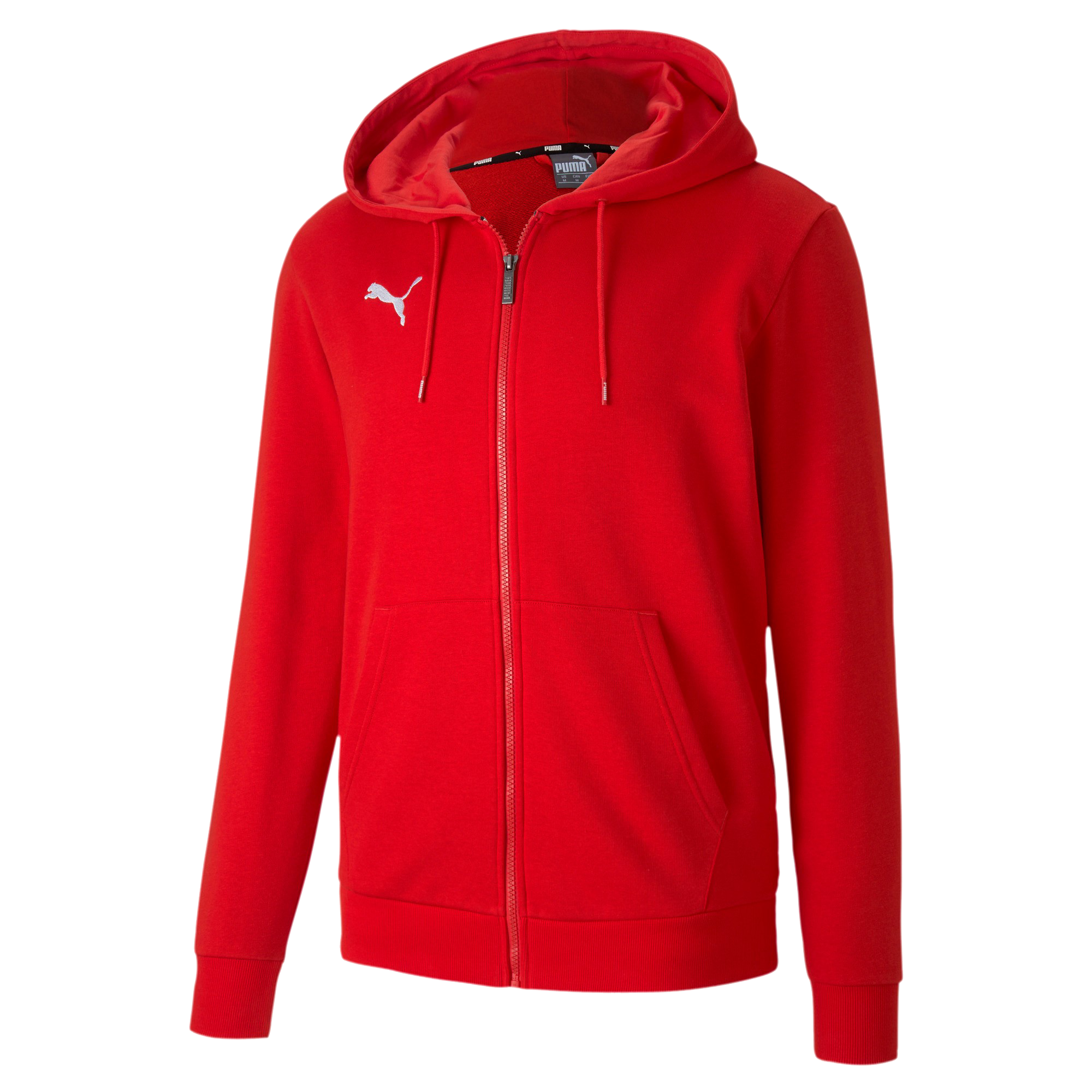 Puma teamGOAL 23 Casuals Hooded Jacket červená/bílá UK XL Pánské