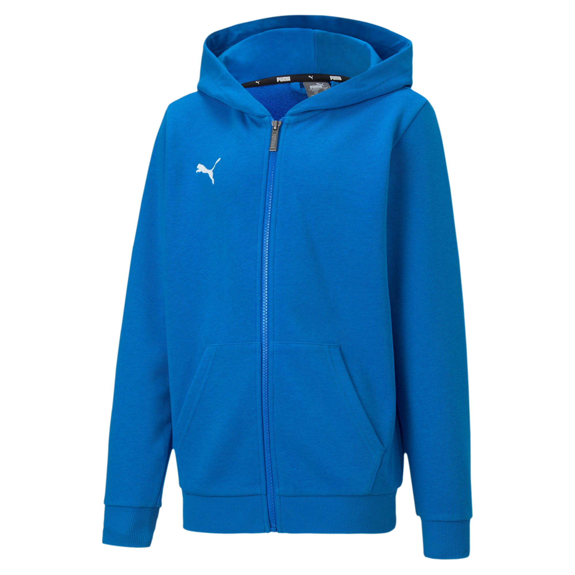 Puma teamGOAL 23 Casuals Hooded Jacket modrá UK Junior XXL Dětské