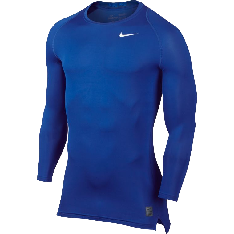 Nike Pro Cool Compression dlouhý rukáv modrá UK XXL Pánské