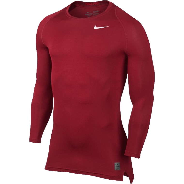 Nike Pro Cool Compression dlouhý rukáv červená UK XXL Pánské