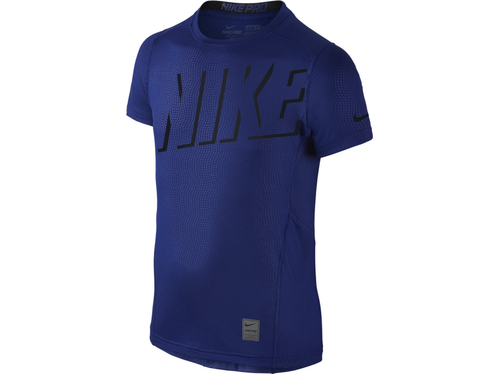 Nike Pro Hypercool Fitted modrá/černá UK Junior S Dětské