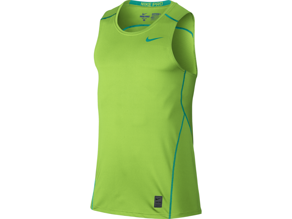 Nike Pro Hypercool Fitted světle zelená/zelená UK S Pánské