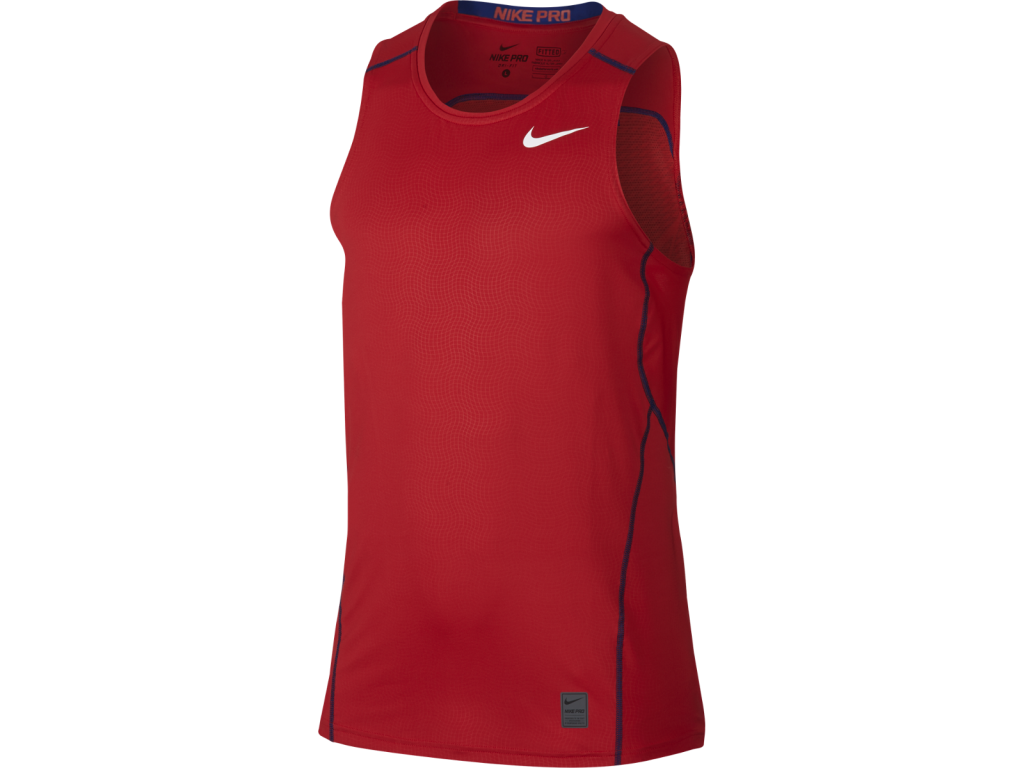 Nike Pro Hypercool Fitted červená UK XL Pánské