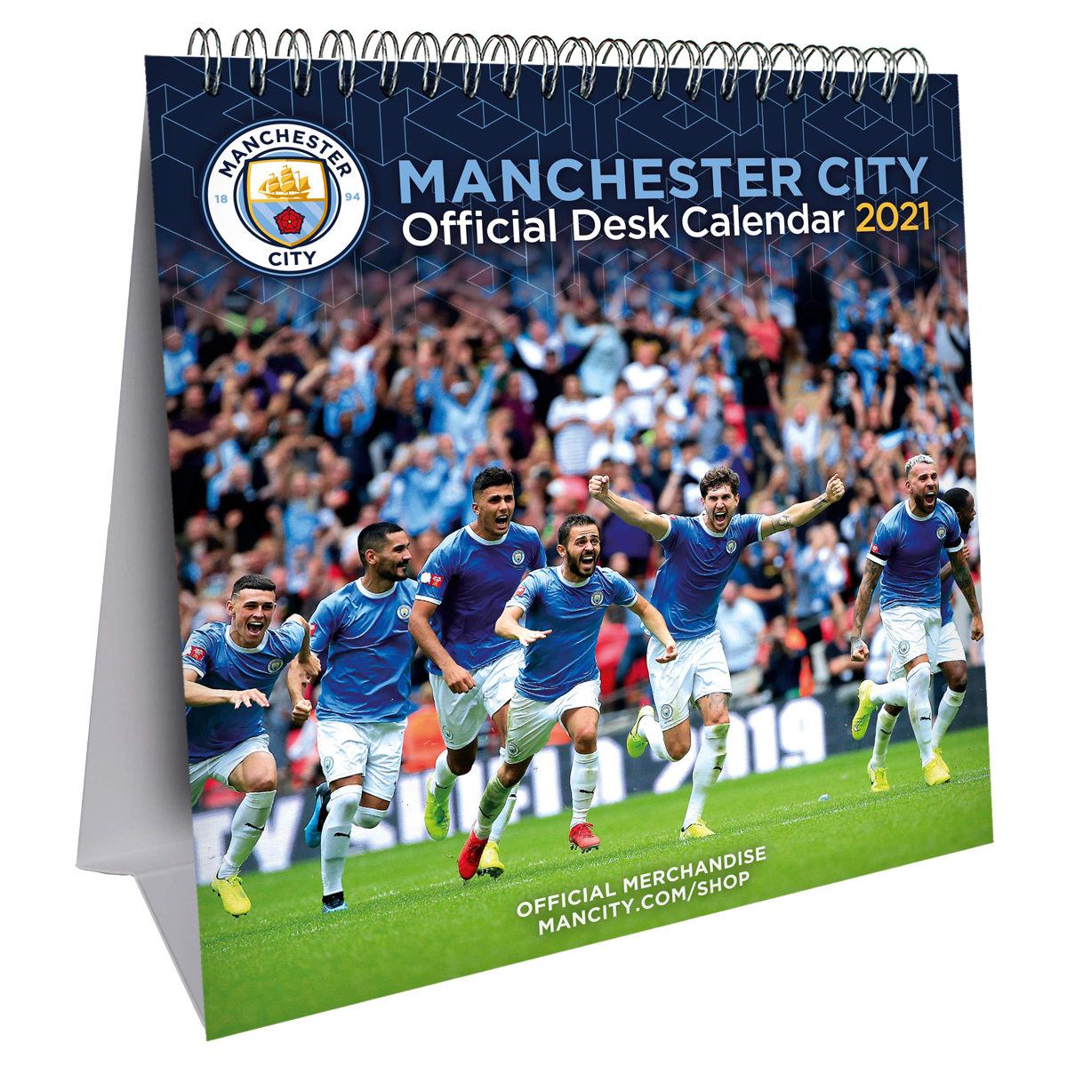 Stolní kalendář Manchester City FC 2021