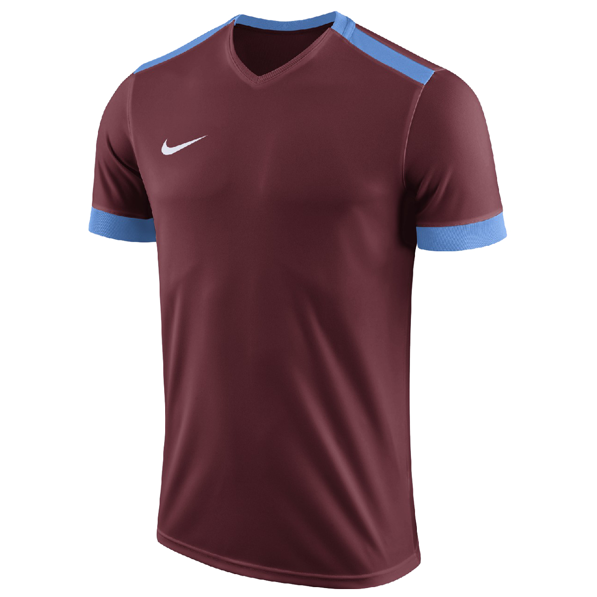 Nike Park Derby II krátký rukáv vínová/modrá UK XL Pánské