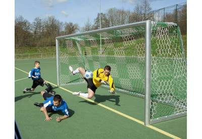 Fotbalová síť 5,15x2,05x1,0x1,0m, hexagonální oka, šachovnice