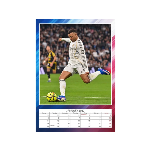 Nástěnný kalendář Kylian Mbappé 2027