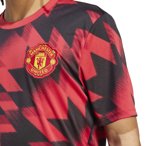 Předzápasový dres adidas Manchester United FC 25/26