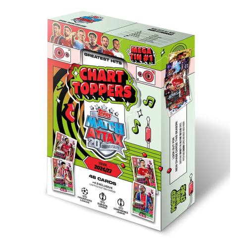 Velká krabička Topps Match Attax UCC 26/27 Mega Tin 1 (Chart Toppers)