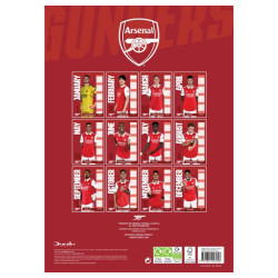 Nástěnný kalendář Arsenal FC 2023