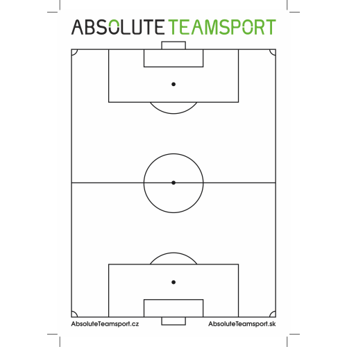 Trenérský blok fotbalového hřiště - velikost A4
