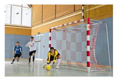 Fotbalová síť 3,0x2,0x0,8x1,0m, hexagonální oka, šachovnice