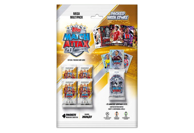 Mega Multipack fotbalových kartiček Topps Match Attax UCC 26/27