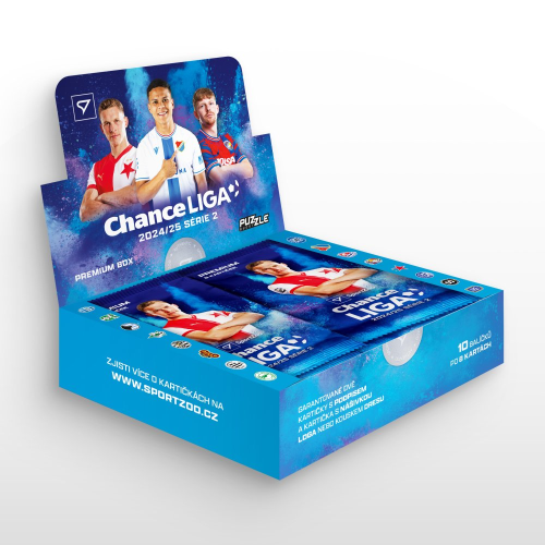 Premium box fotbalových kartiček SportZoo Chance Liga 2024/25 - 2.série