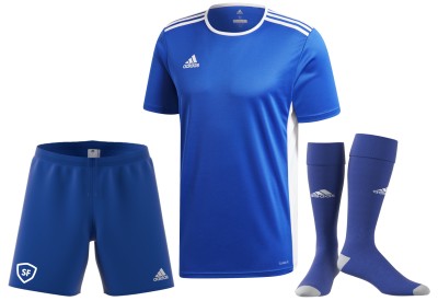 15x dětský fotbalový set adidas Entrada 18 krátký rukáv