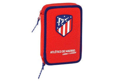 Dvoupatrový penál Atlético Madrid naplněný