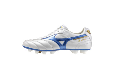 Kopačky Morelia II Elite FG White/blue gold