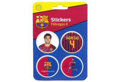 Sada 4 ks samolepek Fabregas 4 3D