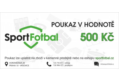 Dárkový poukaz v hodnotě 500 Kč