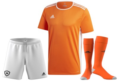 15x dětský fotbalový set adidas Entrada 18 krátký rukáv