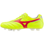 Kopačky Mizuno Morelia II ELITE MD Safety Yellow Fiery Coral 2 Galaxy Silver