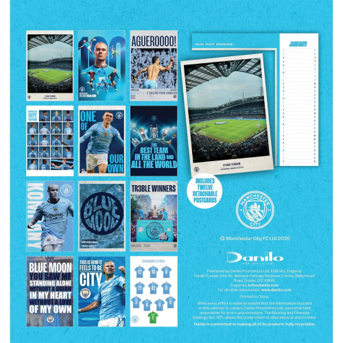 Stolní kalendář Manchester City FC 2026