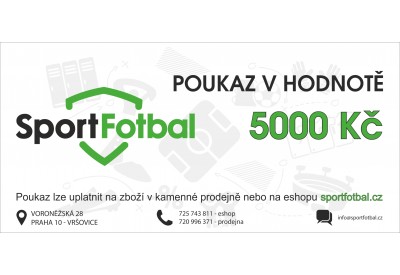 Dárkový poukaz v hodnotě 5000 Kč