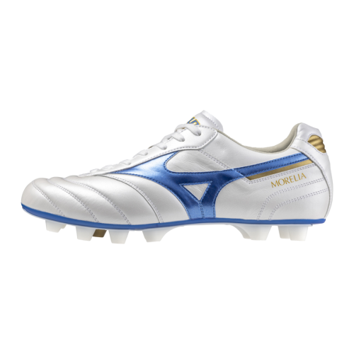 Kopačky Morelia II Elite FG White/blue gold