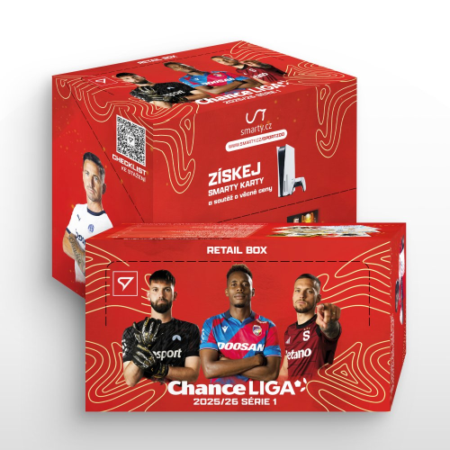 Retail box fotbalových kartiček SportZoo Chance Liga 2025/26 - 1.série