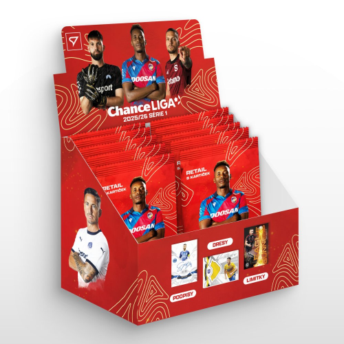 Retail box fotbalových kartiček SportZoo Chance Liga 2025/26 - 1.série