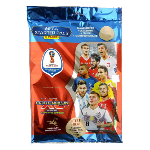 Starterpack fotbalových kartiček Panini Adrenalyn XL World Cup Russia 2018