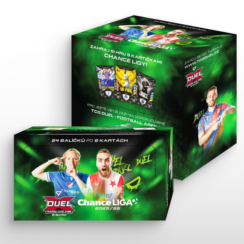 Retail box fotbalových kartiček SportZoo Chance Liga 2025/26 Duel
