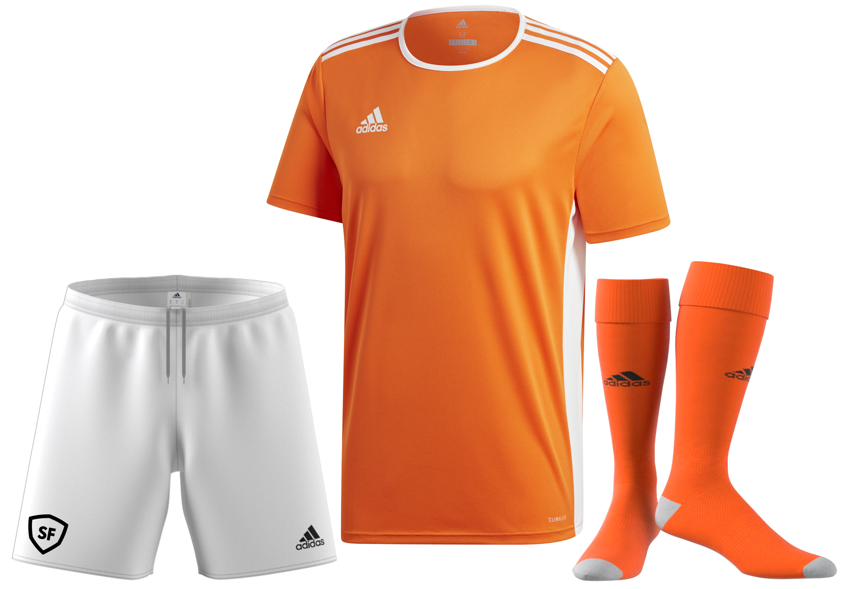 Adidas Entrada 18 krátký rukáv oranžová/bílá UK M Pánské